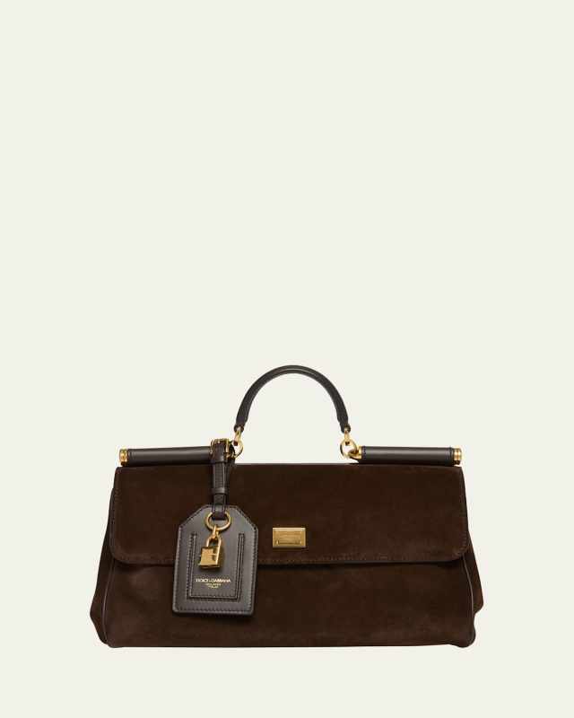 My Sicily Suede and Leather Top-Handle Bag